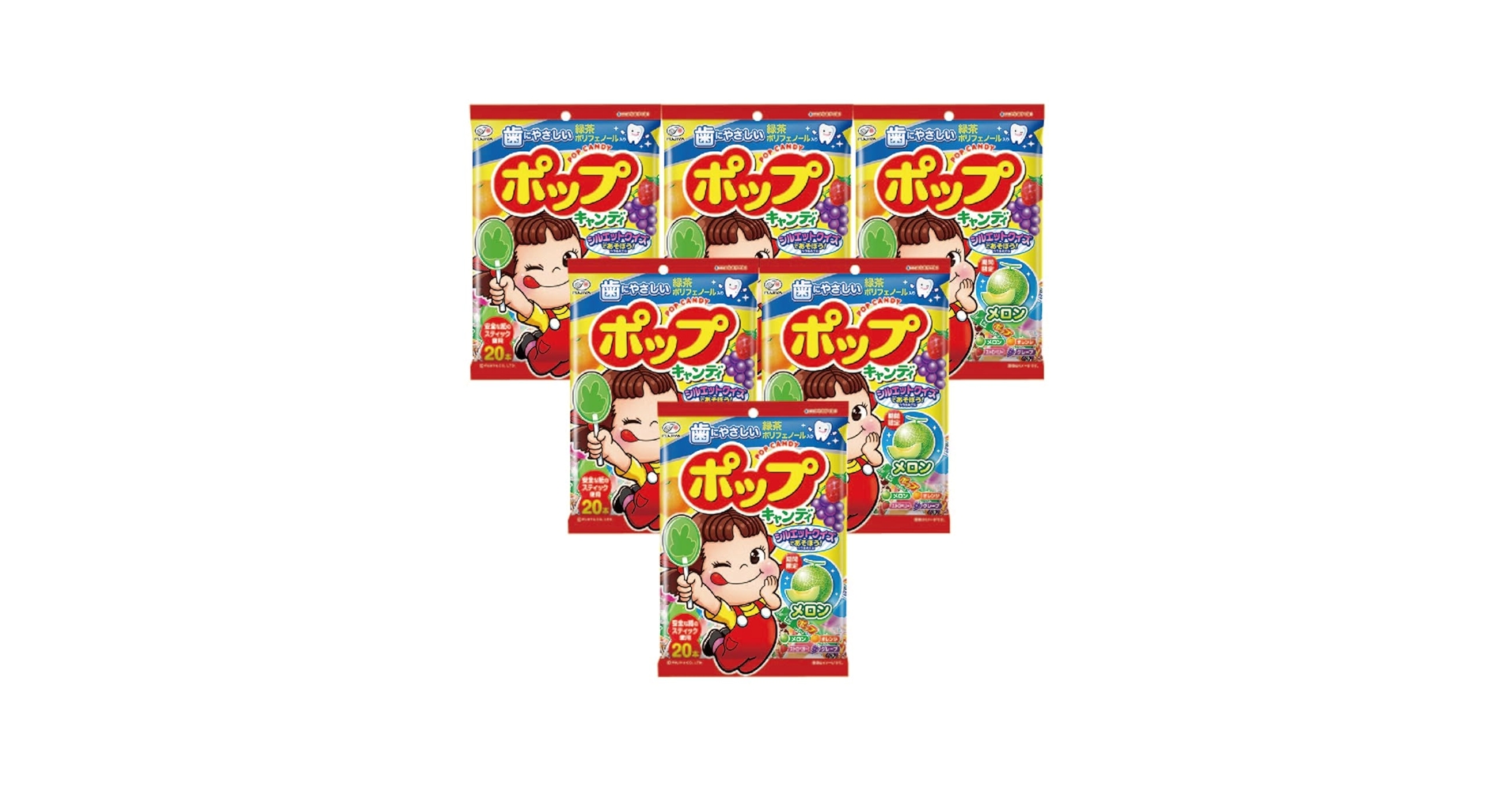 Amazon.co.jp: 不二家 ポップキャンディ 20本×6袋セット